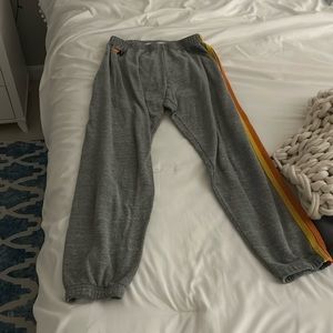 gray aviater nation sweatpants size medium